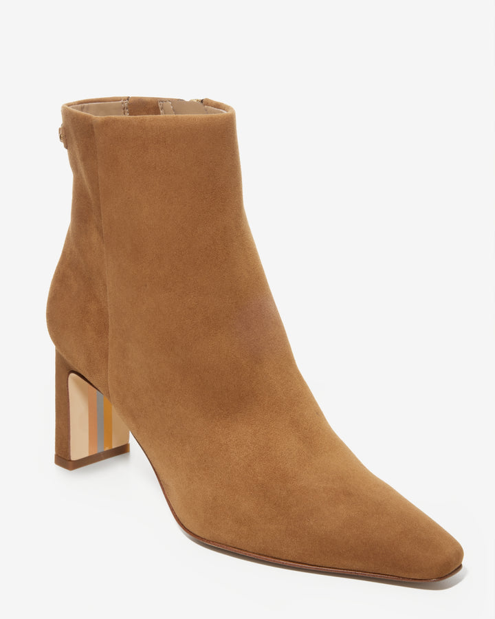 Pointed Toe Bootie Cognac