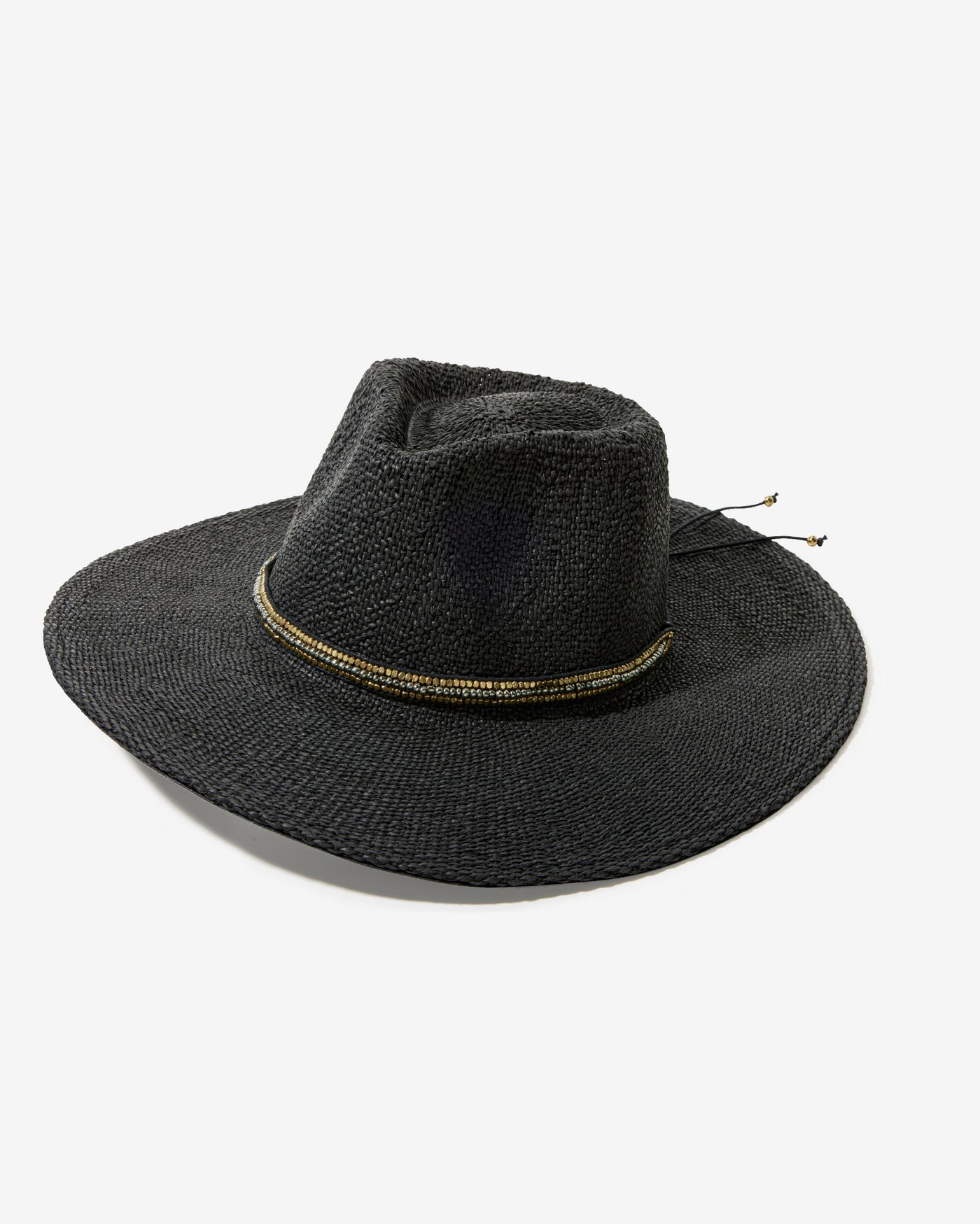 Monte Carlo Straw Hat Black