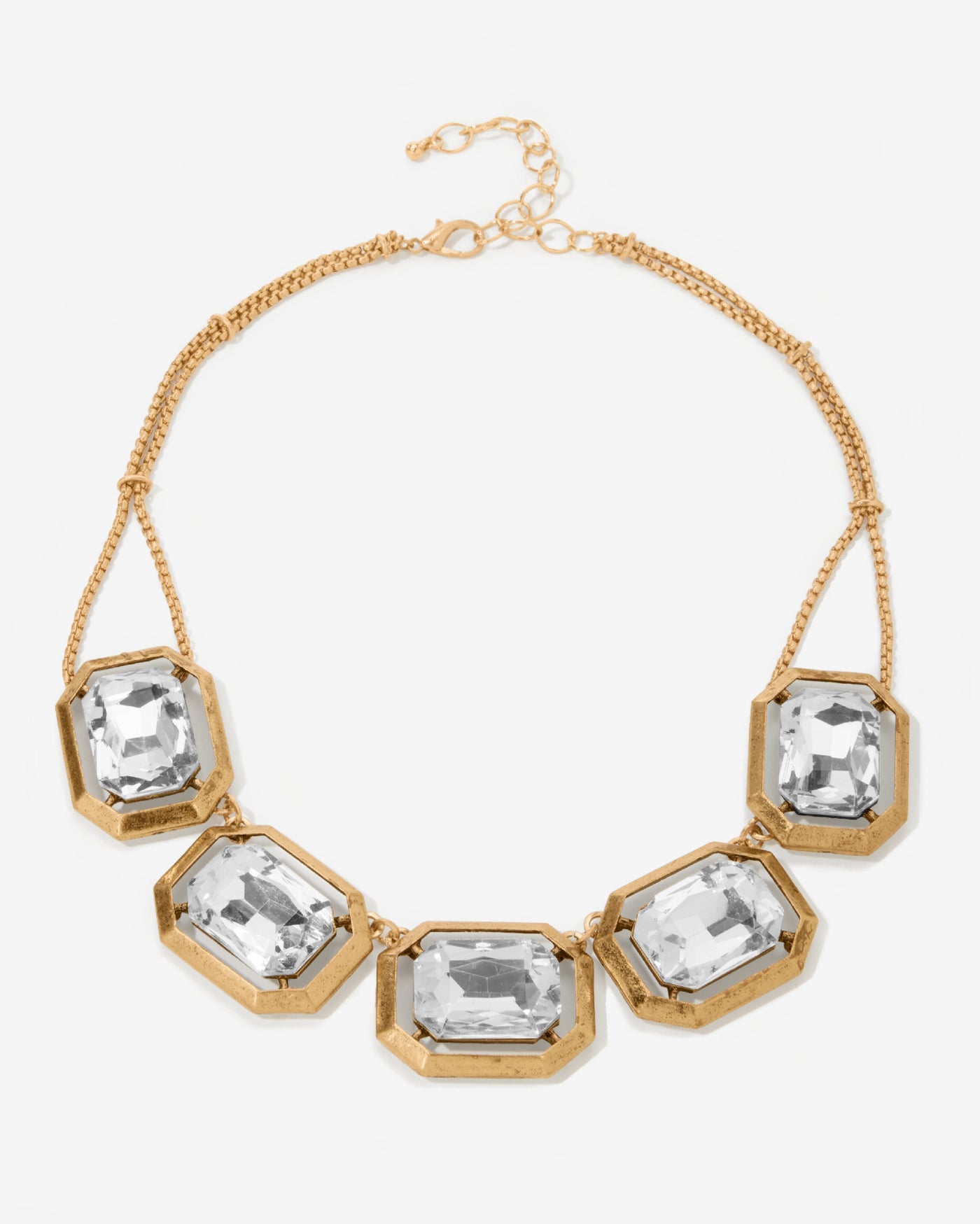 Gem Gold Necklace Brass/Gold