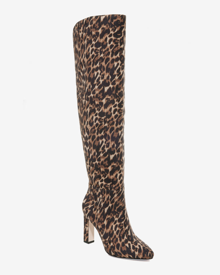 Leopard Tall Boot Natural