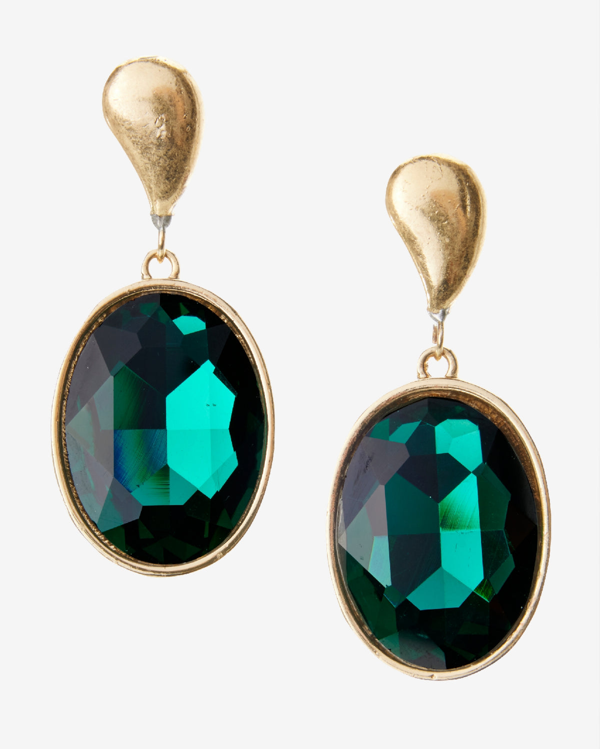 Gem Drop Earring Emerald
