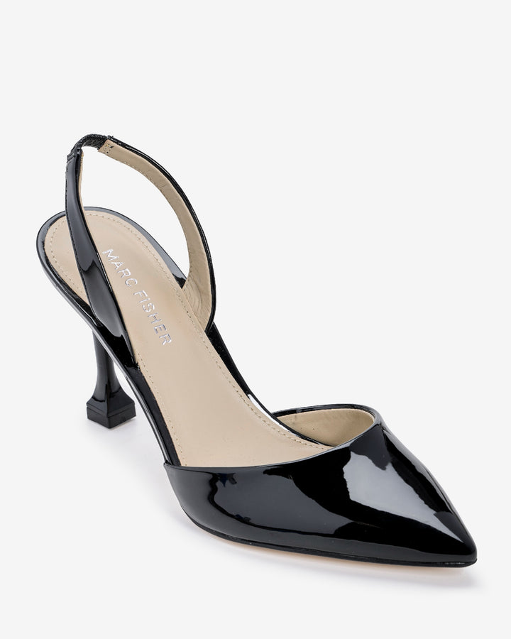 Slingback Covered Toe Heel Black