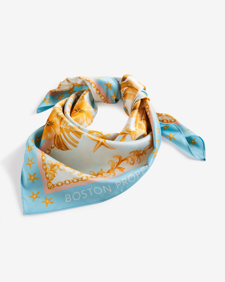 Boston Proper Printed Scarf Stunning Sealife