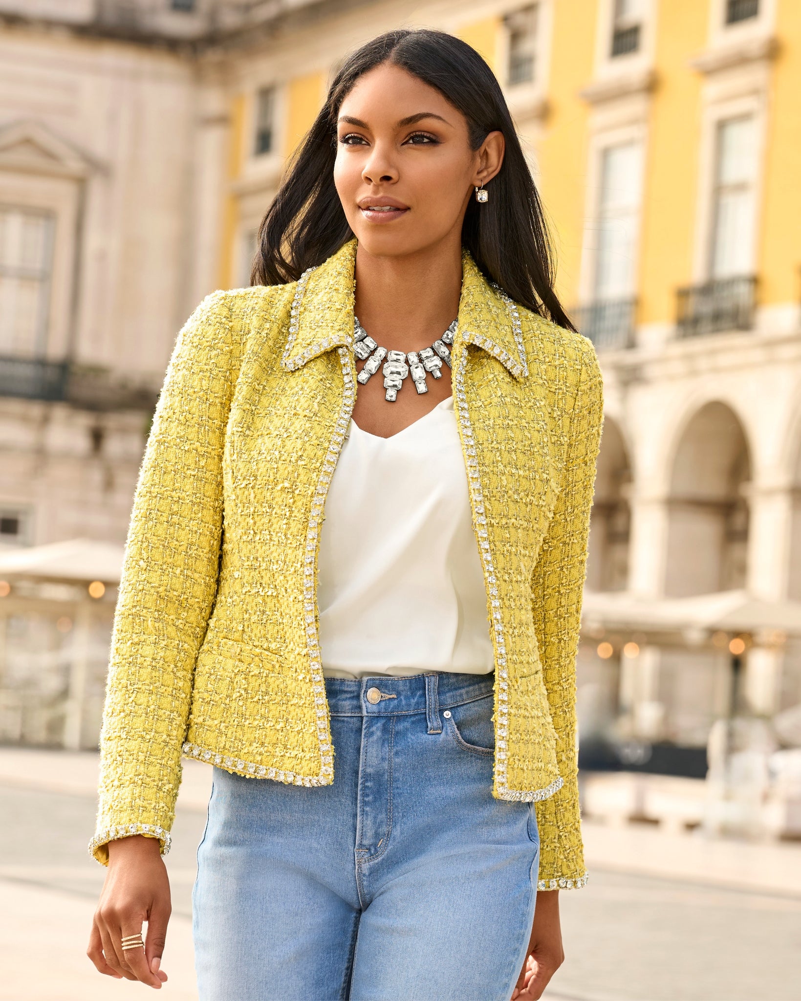 トップス over tweed zip jacket TWEED ZIP JACKET | ref. / Web Store