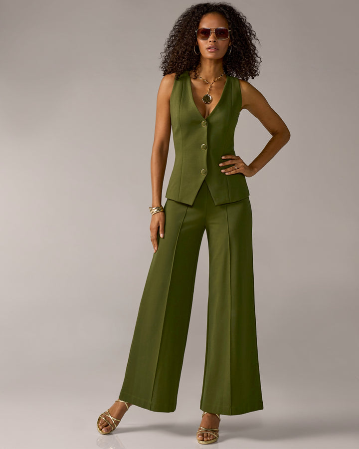 Malibu Ultimate Pull-On Ponte Pant Capulet Olive