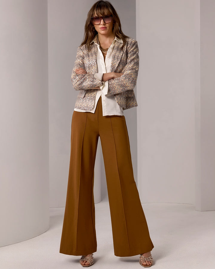 Malibu Ultimate Pull-On Ponte Pant Tortoise Shell