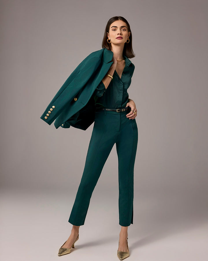 Newport Modern Slim Straight Side Slit Trouser Pant Hunt Club