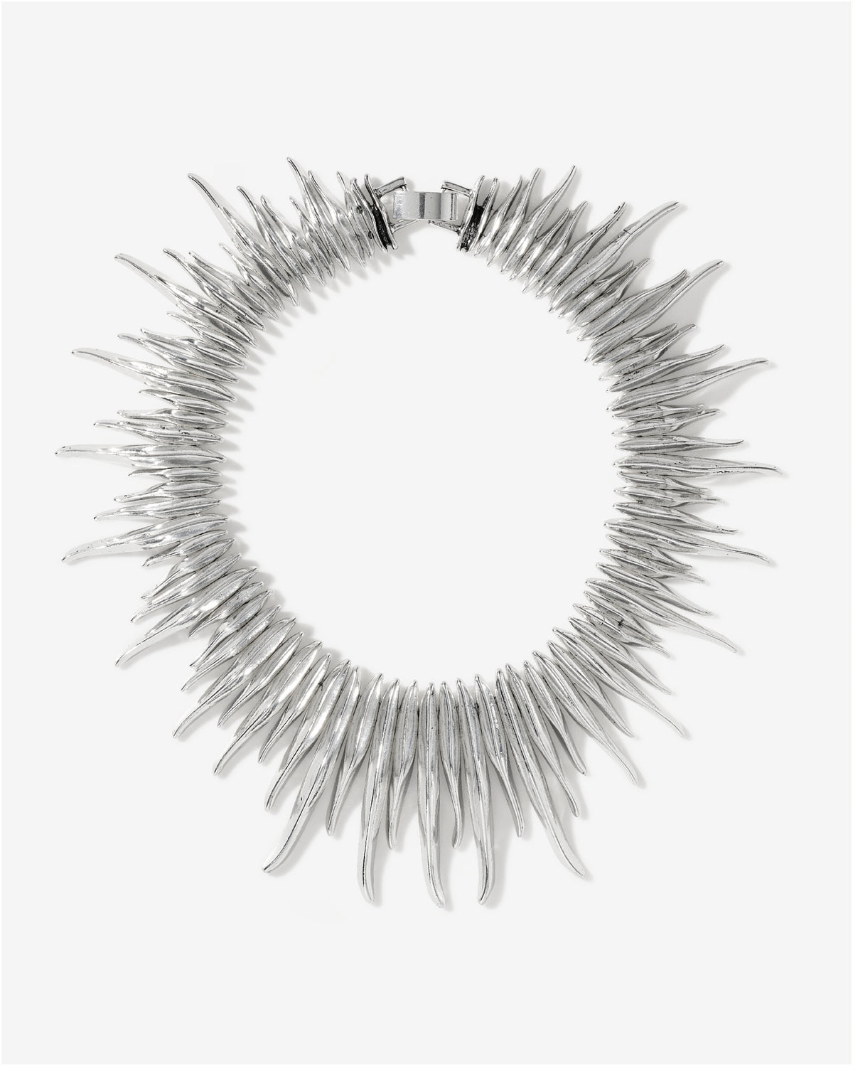 Metal Statement Necklace Antique Silver