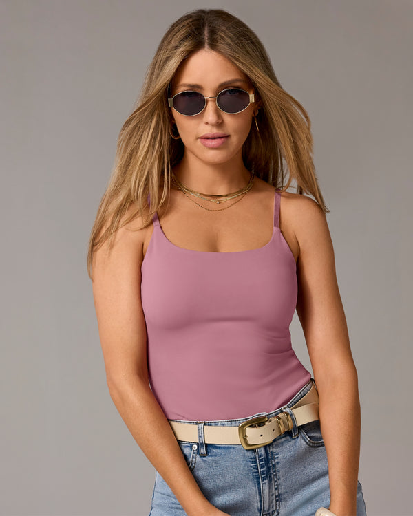 Contour Knit Cami Foxglove