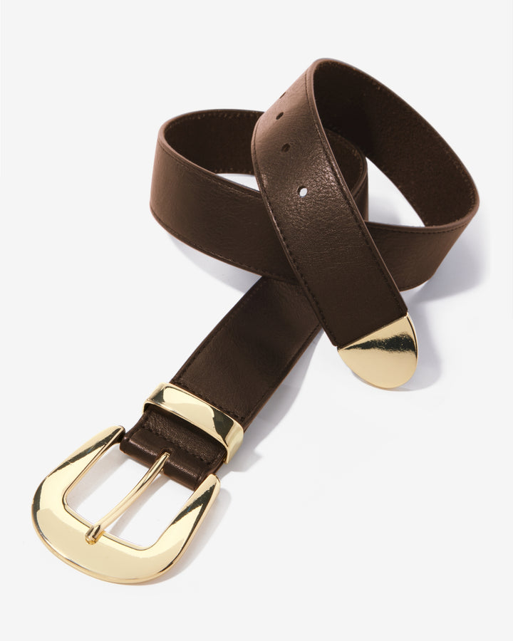 Modern Chic Belt Chocolate