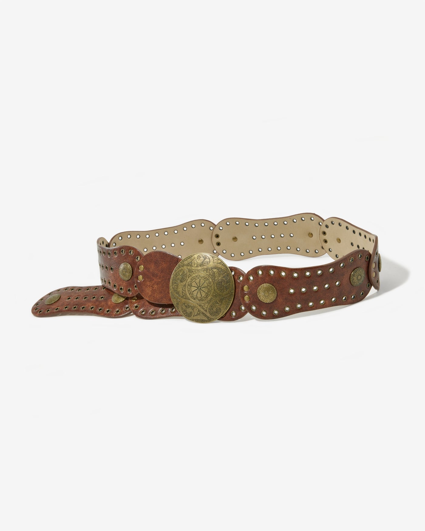 Grommet Western Belt Brown