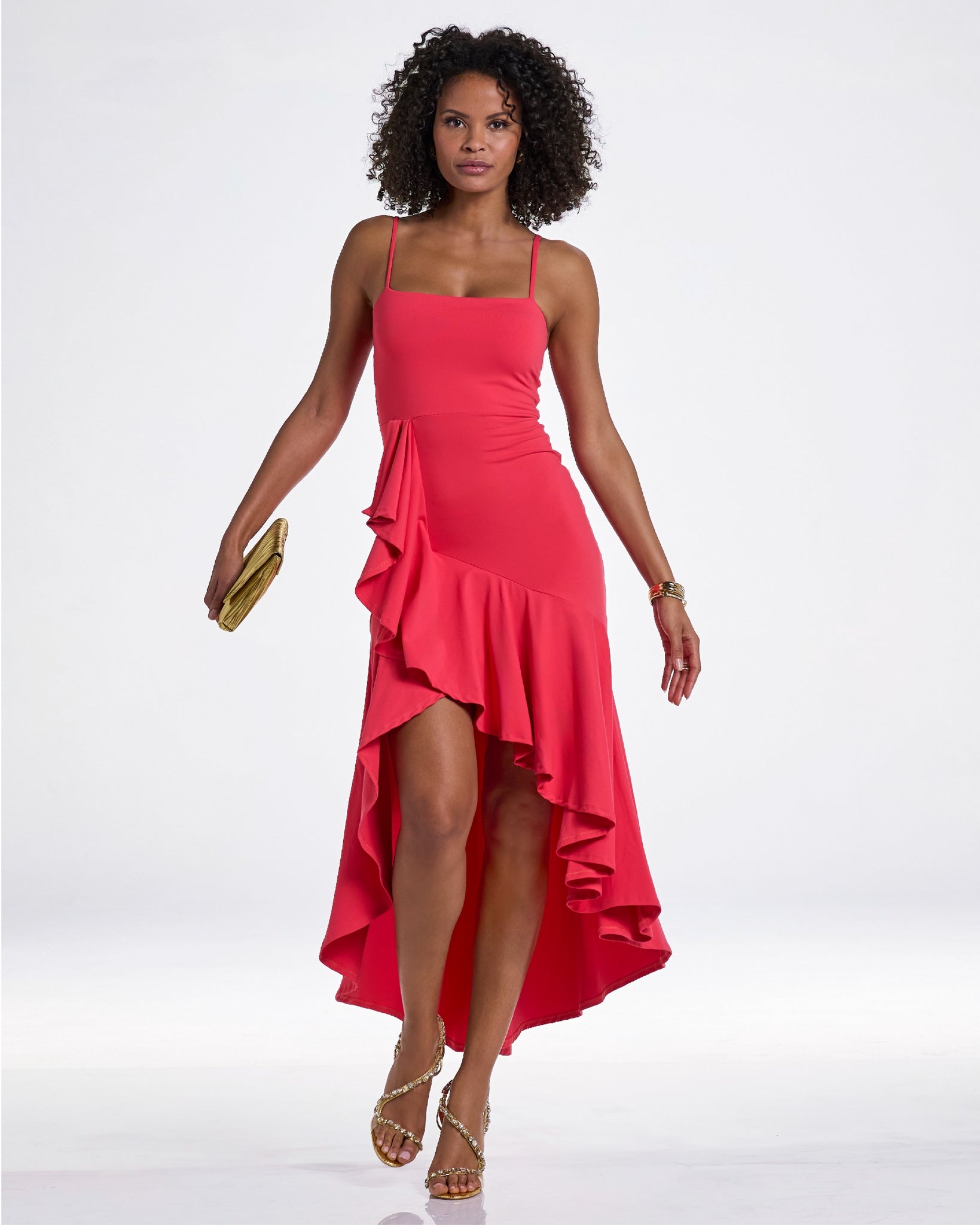 Brands We Love: Susana Monaco - Hibiscus Red - Susana Monaco x Boston Proper Cascading Ruffle Maxi Dress - XL Brands We Love: Susana Monaco - Hibiscus Red - Susana Monaco x Boston Proper Cascading Ruffle Maxi Dress - XL