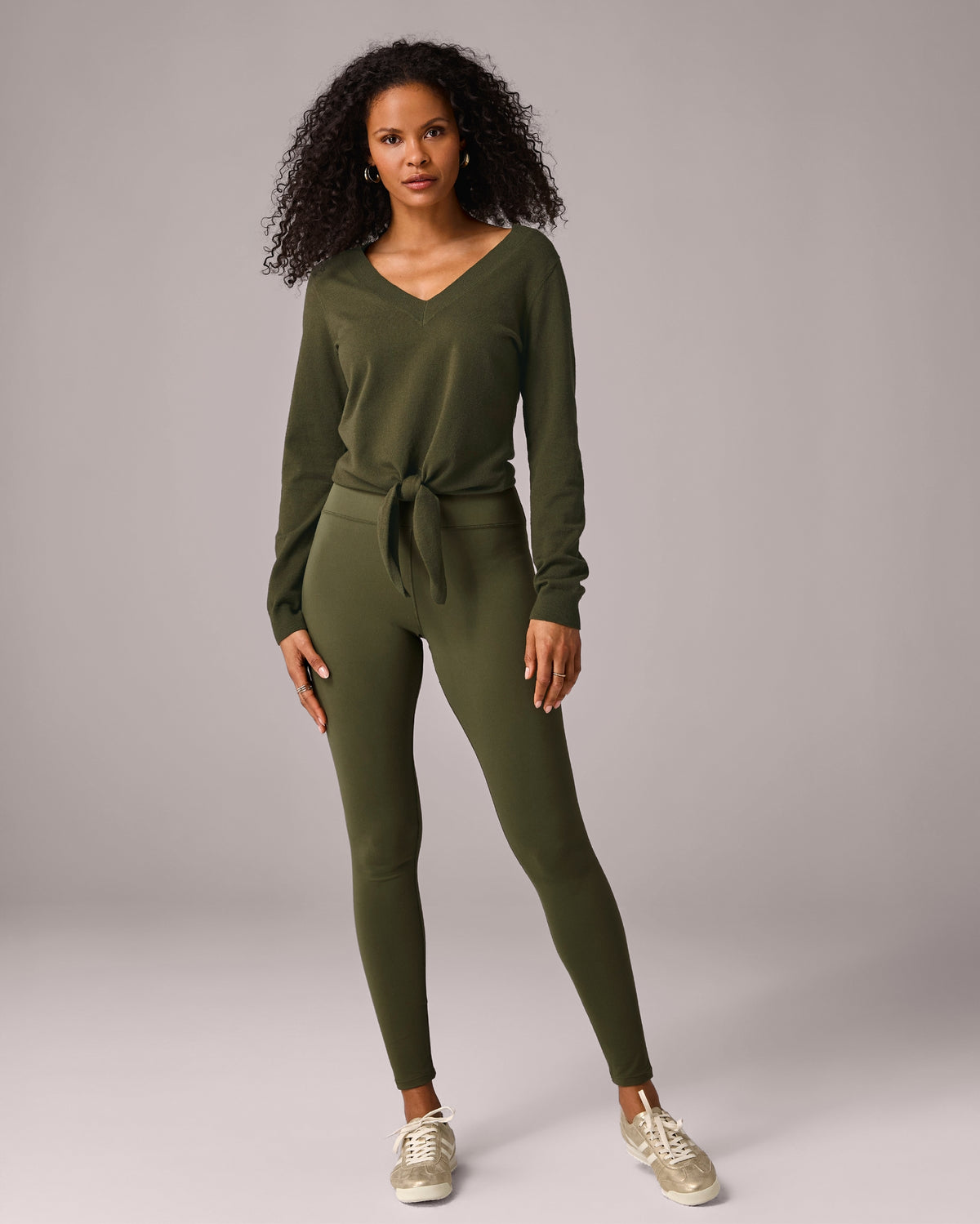 High Waisted Sport Legging Olive Night