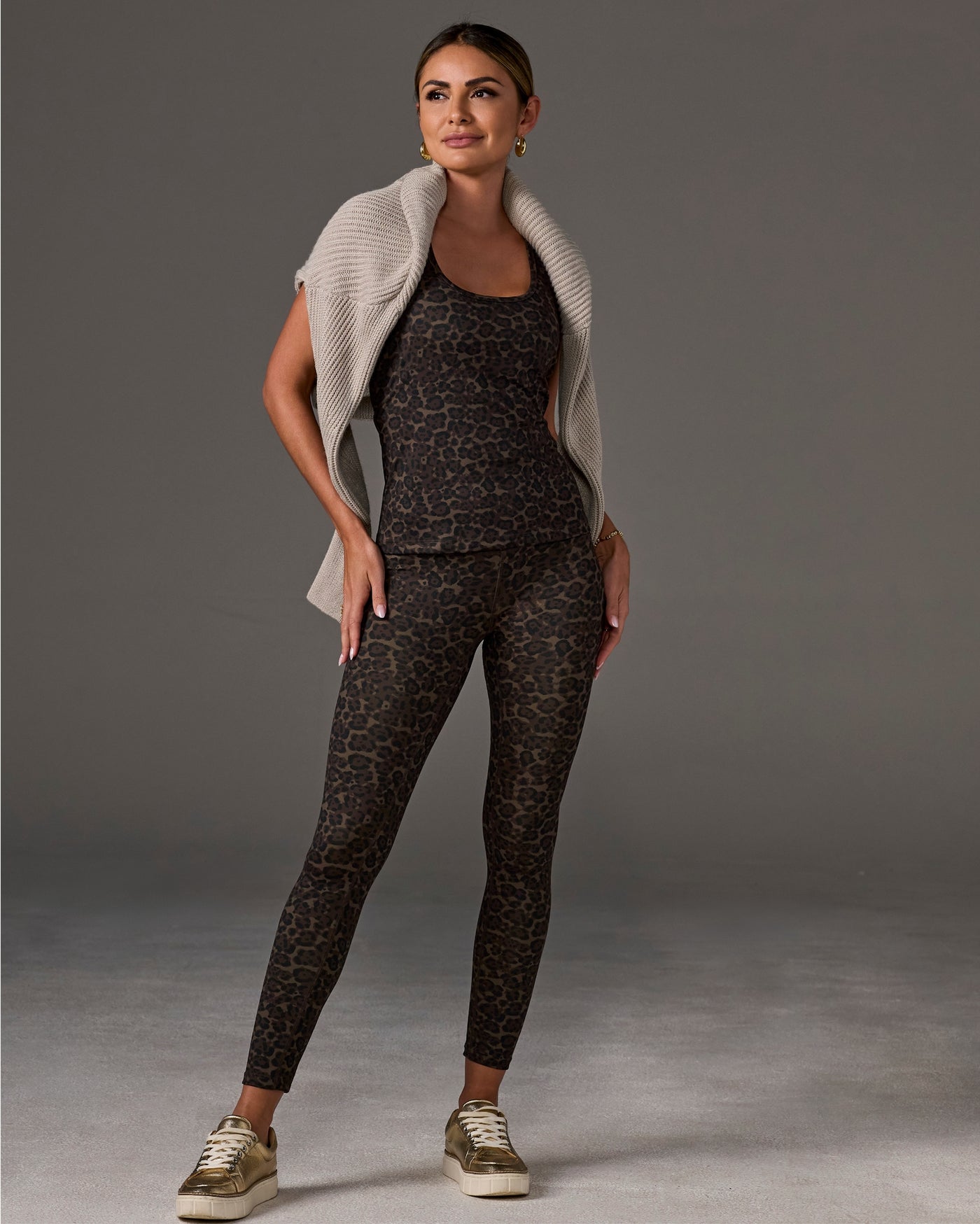 High Waisted Printed Sport Legging Sporty Spots