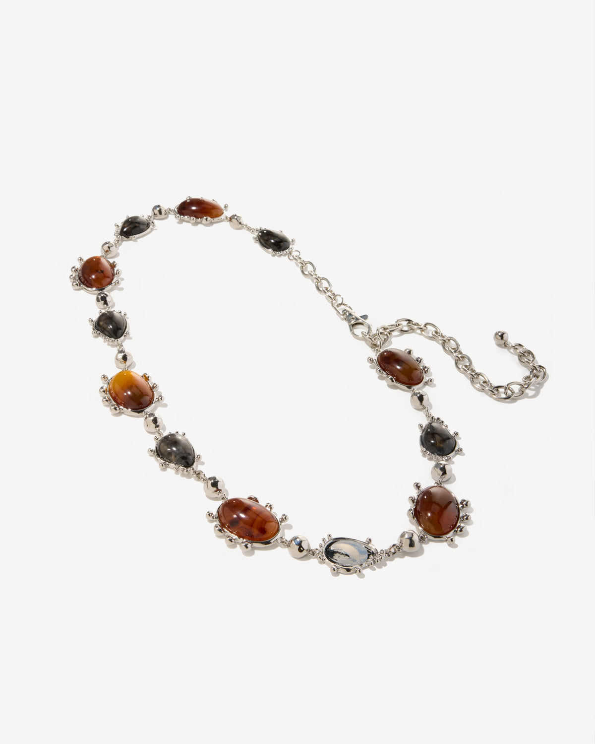 Neutral Stone Chain Belt Multi