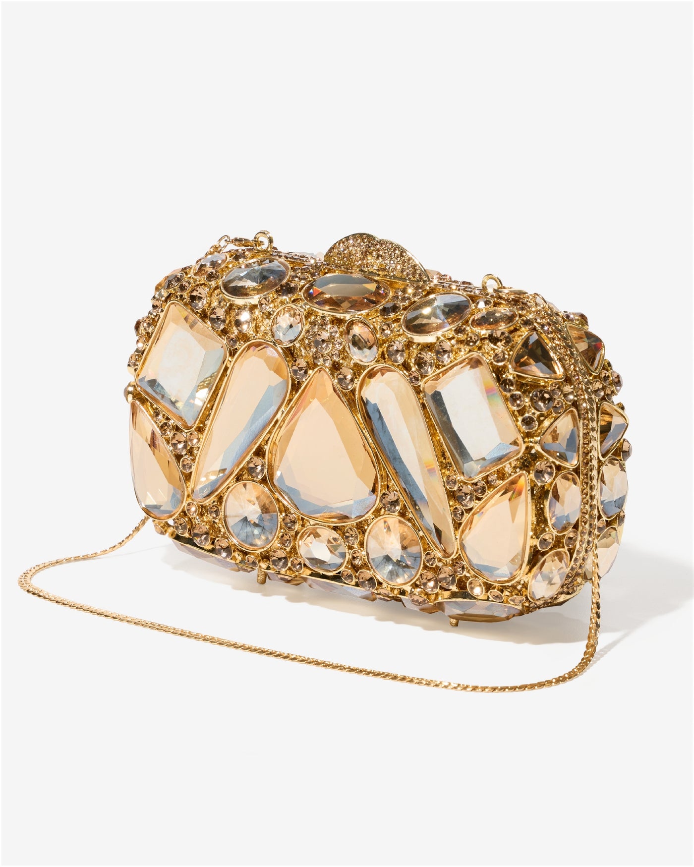Large Gem Clutch Gold