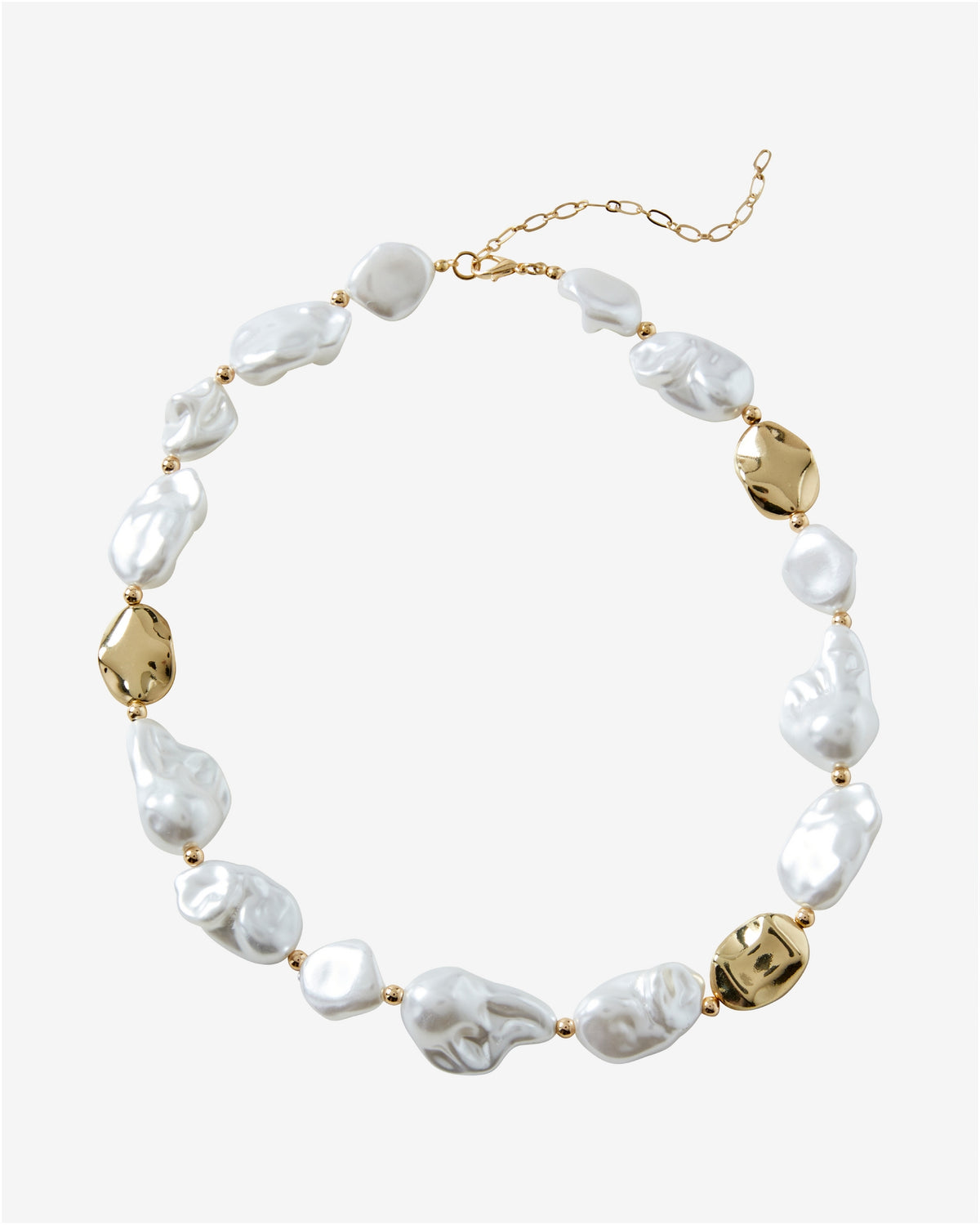 Resort Fresh Water Pearl Necklace Off White
