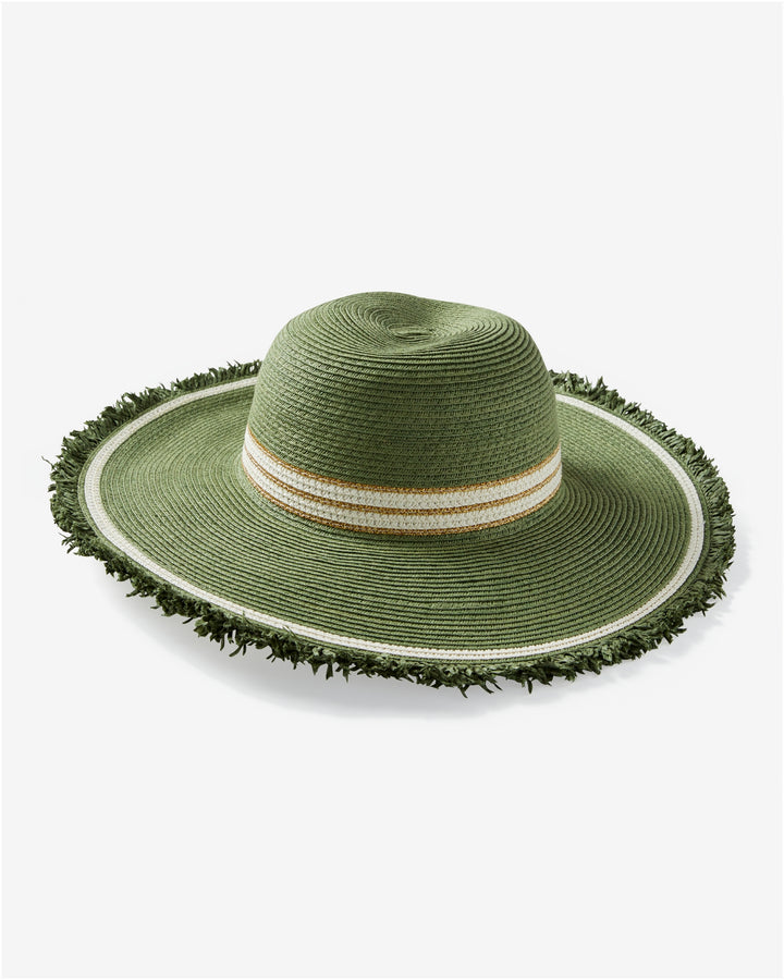 Olive Raffia Sun Hat Olive