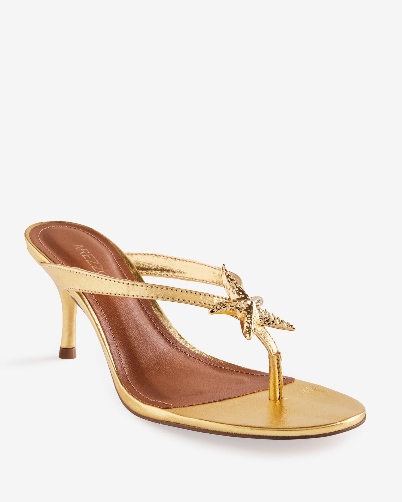 Arezzo Starfish Heel Gold