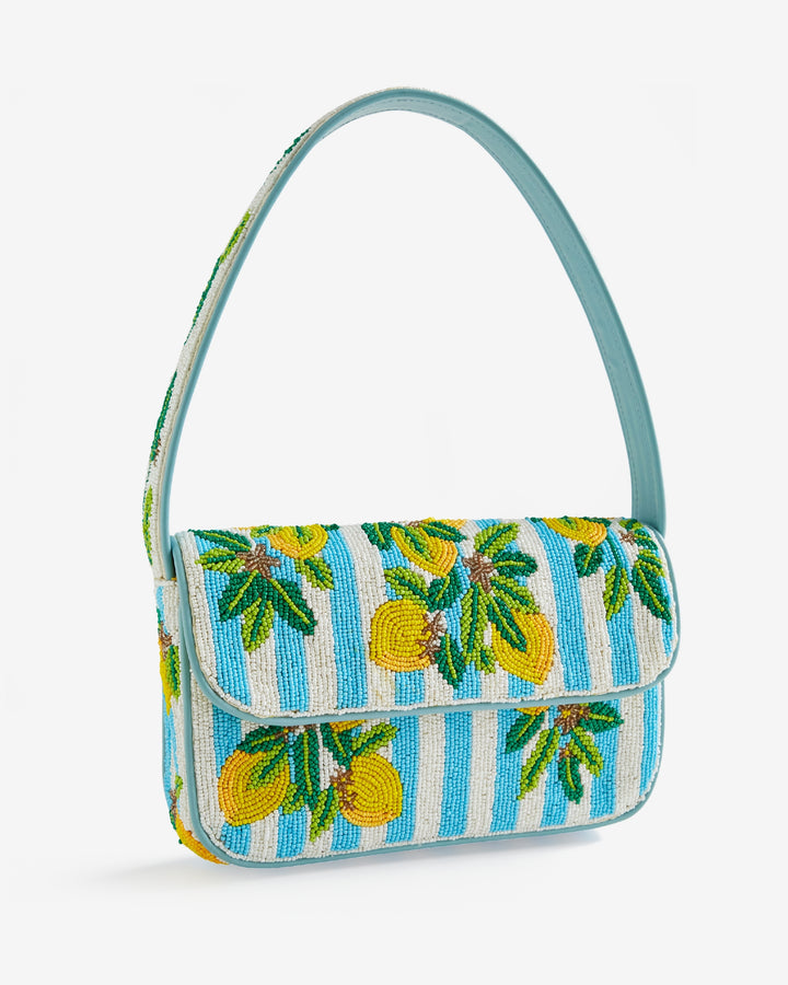 Limoncello Stripe Shoulder Bag Lemon