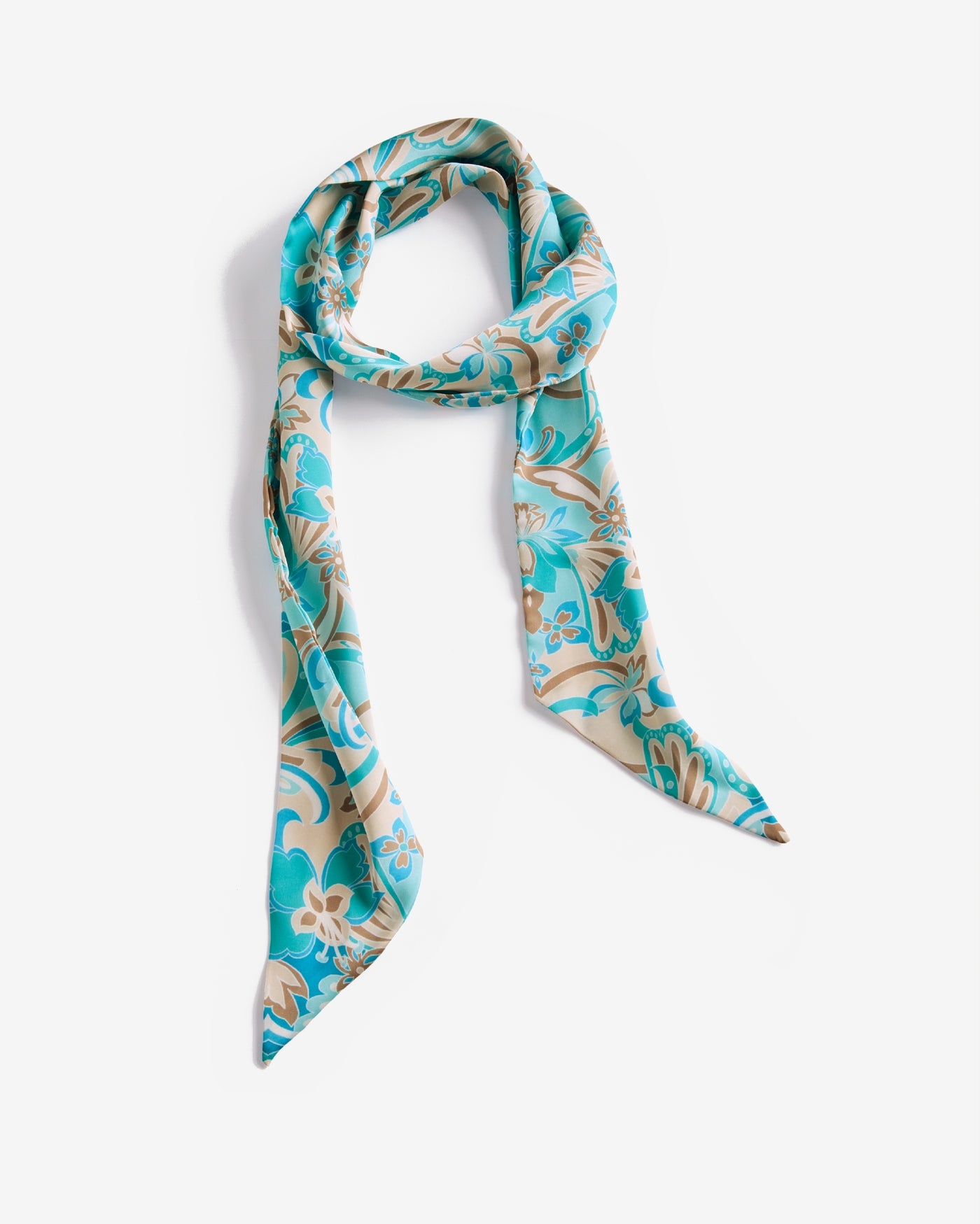 Printed Neck Scarf Agua Abstract