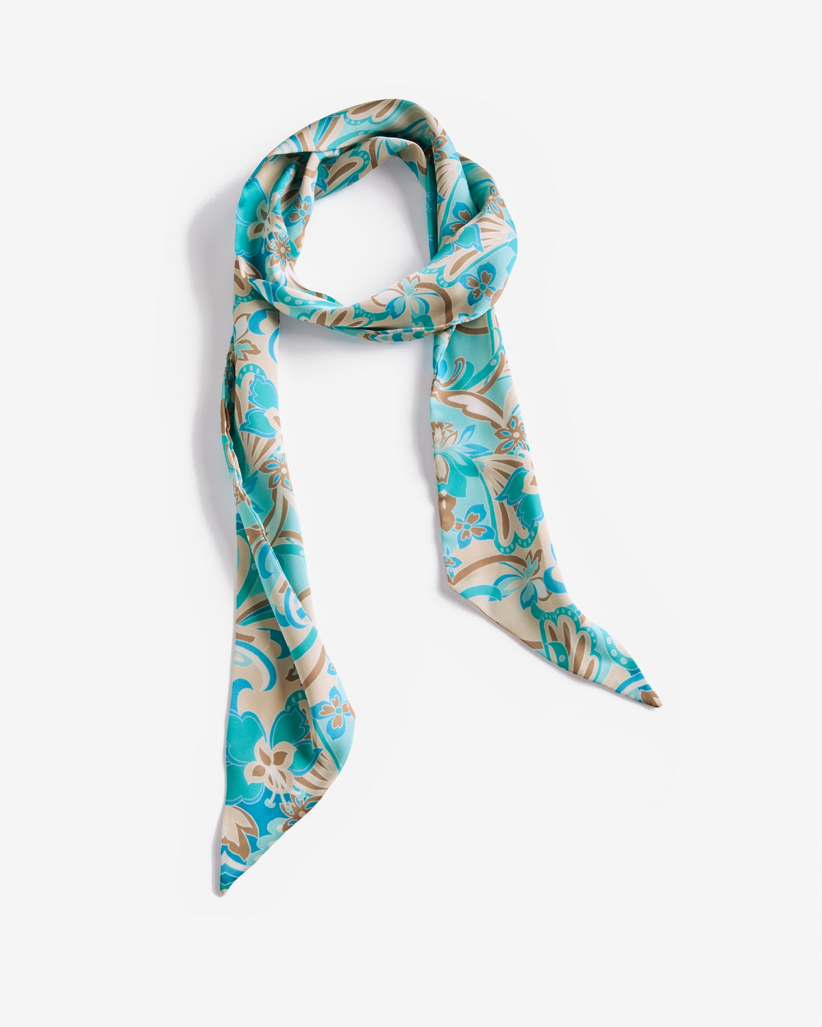 Printed Neck Scarf Agua Abstract
