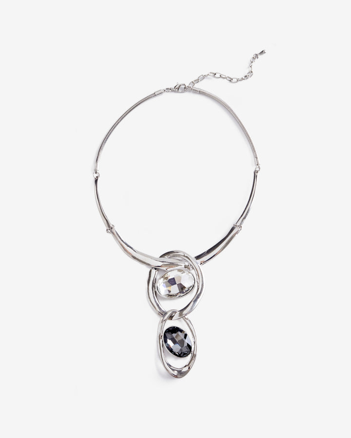 Statement Collar Necklace Silver