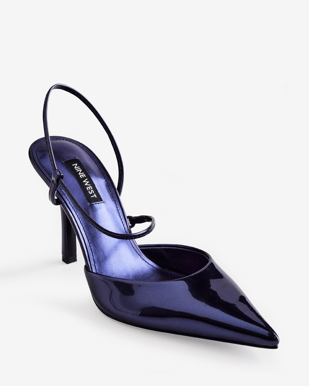 Nine West Asymetrical Strap Pump Navy