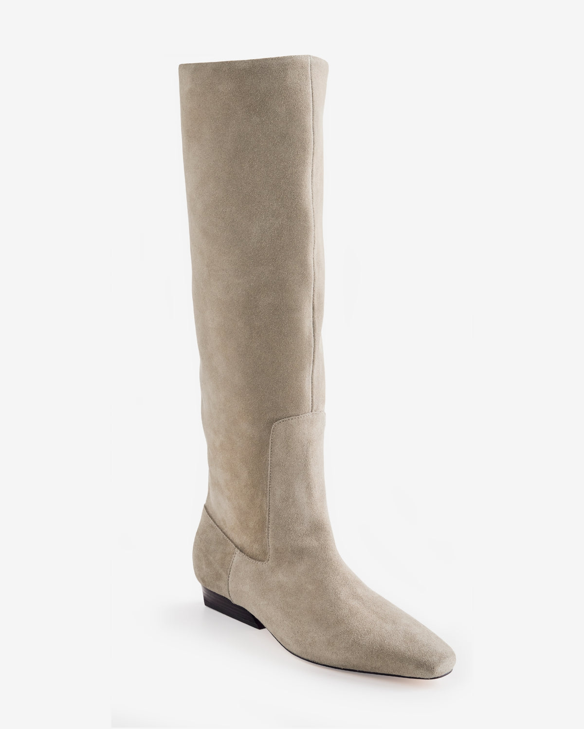 Nine West Flat Heel Boot Taupe