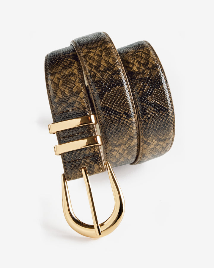 Textured Snake Belt Multi