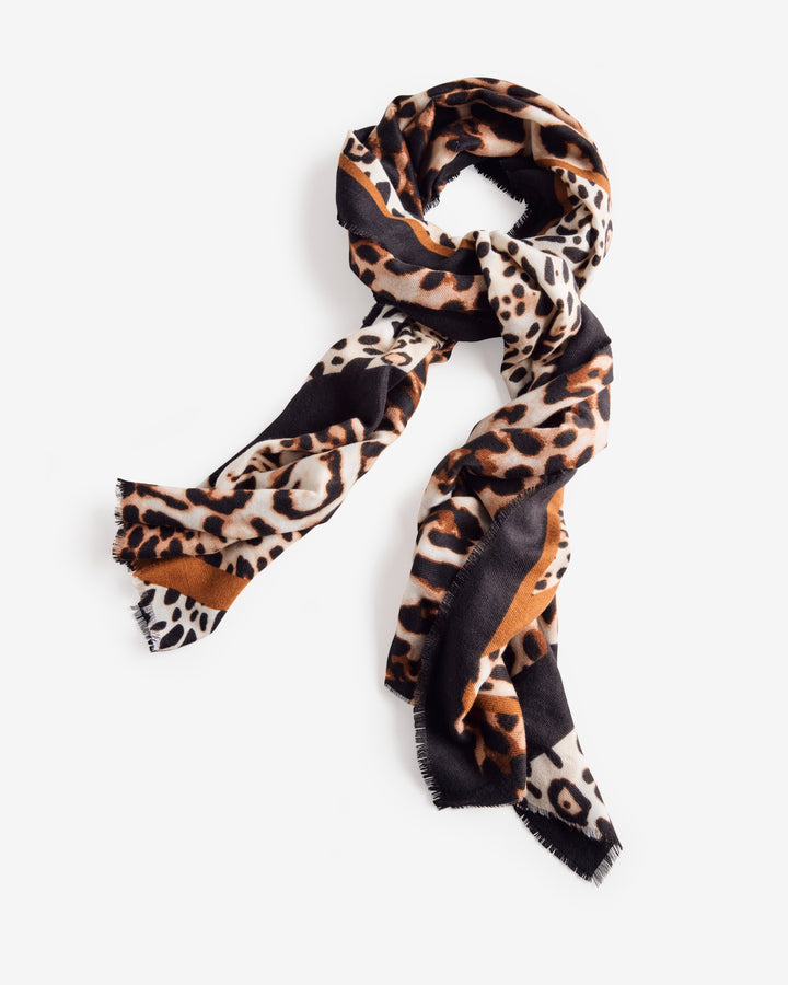 Leopard Print Scarf Multi