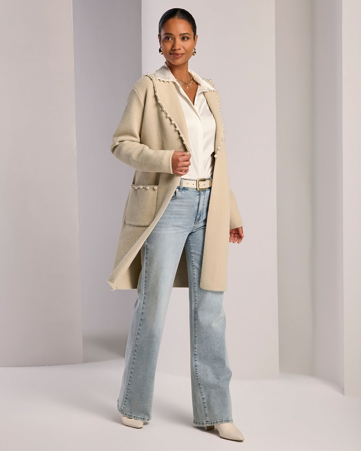 Straight Wideleg Denim Jean Winter Light Wash