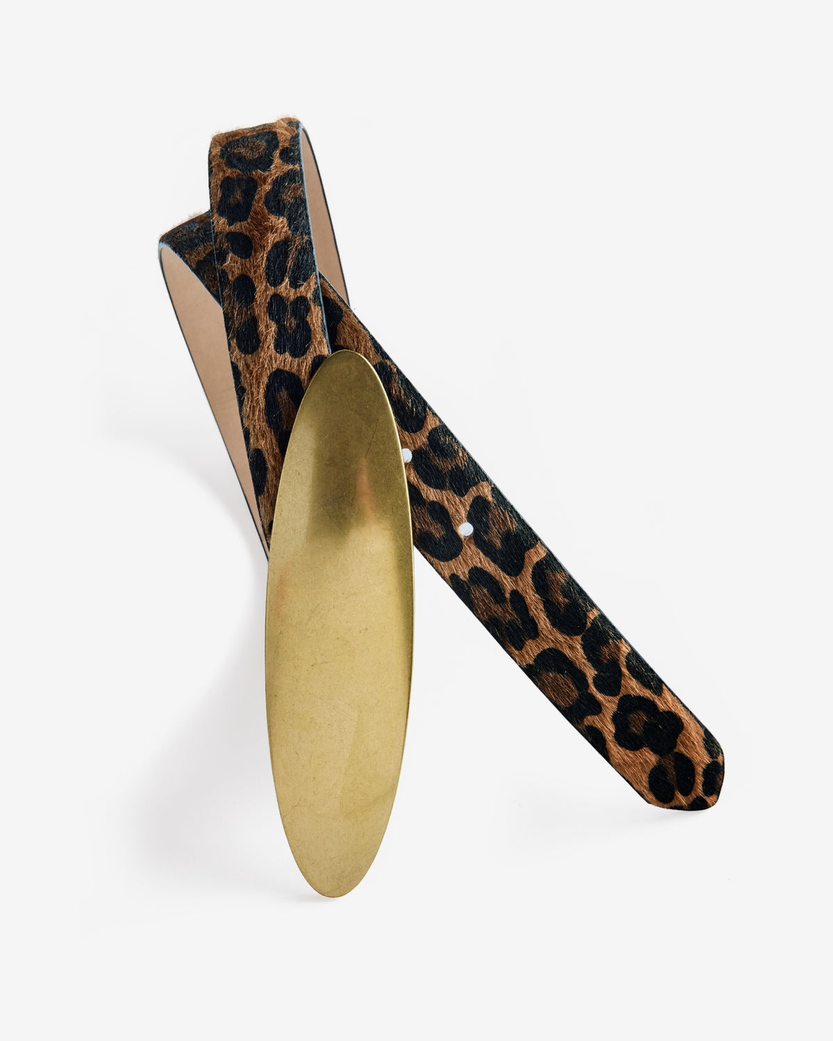 Gold Hardware Leopard Belt Multi