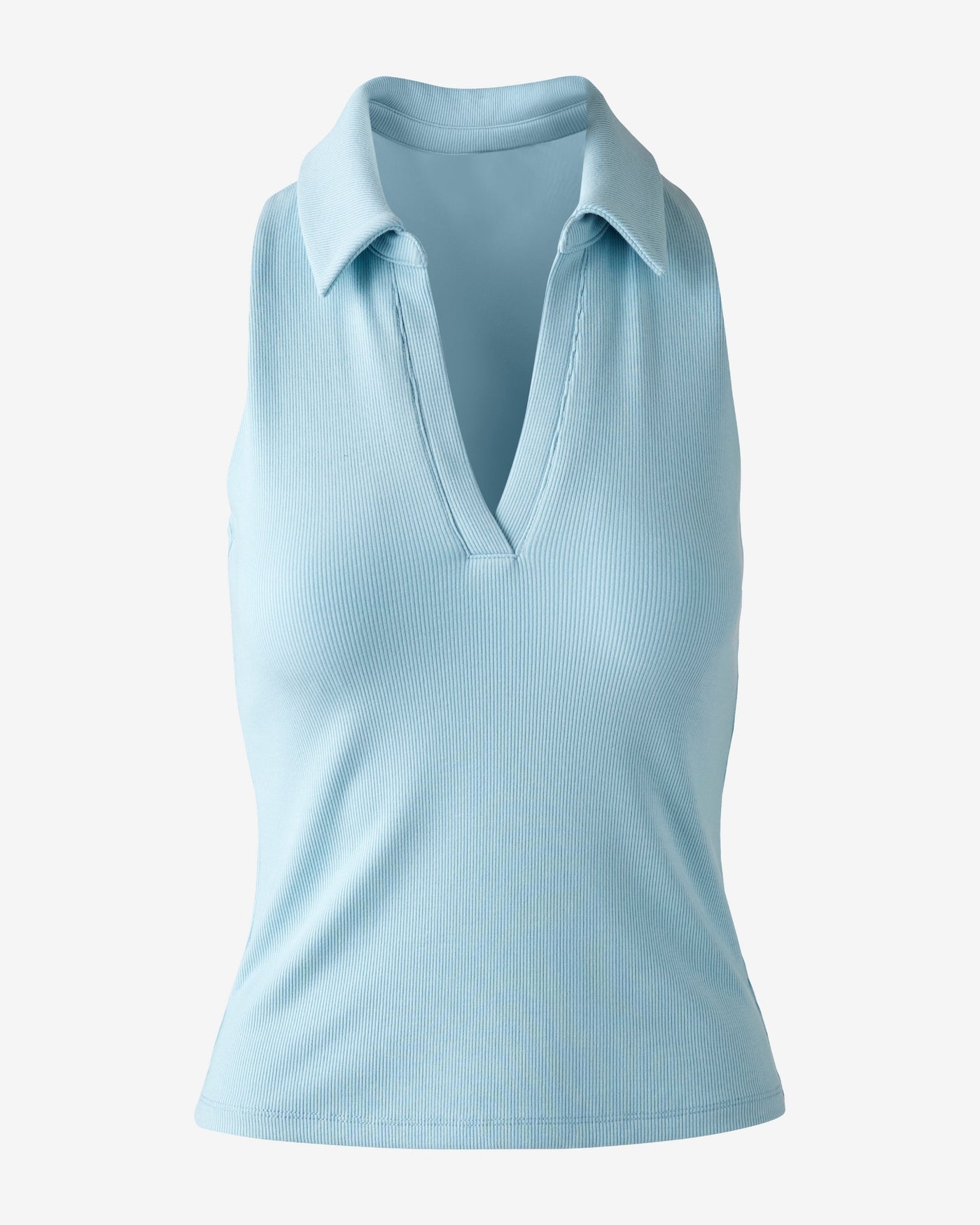 So Essential Polo Neck Knit Top Corydalis Blue