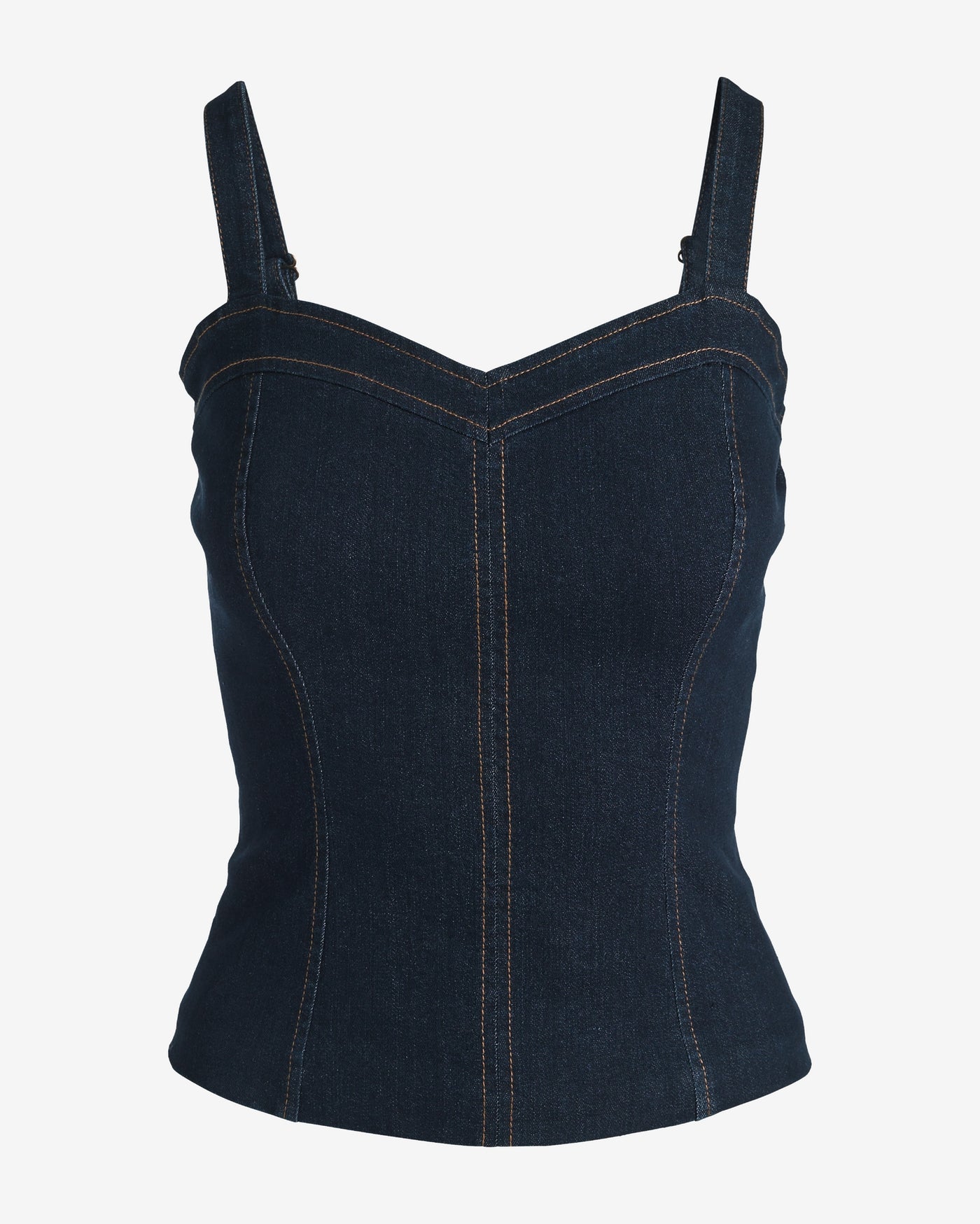 Woven Denim Tank Rinse