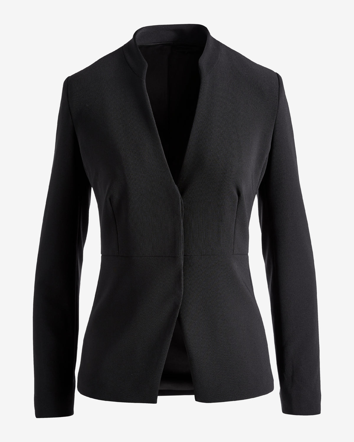 Beyond Travel Collarless Blazer Jet Black