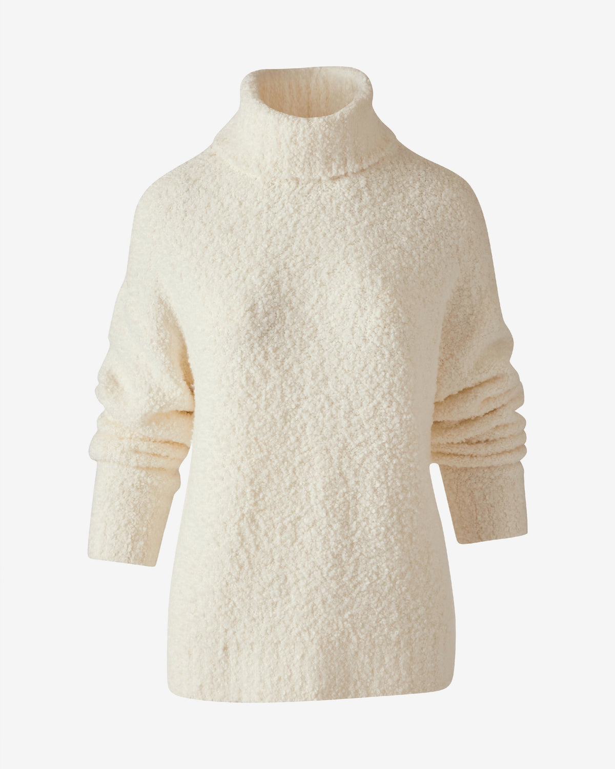 Boucle Turtle Neck Sweater Off White