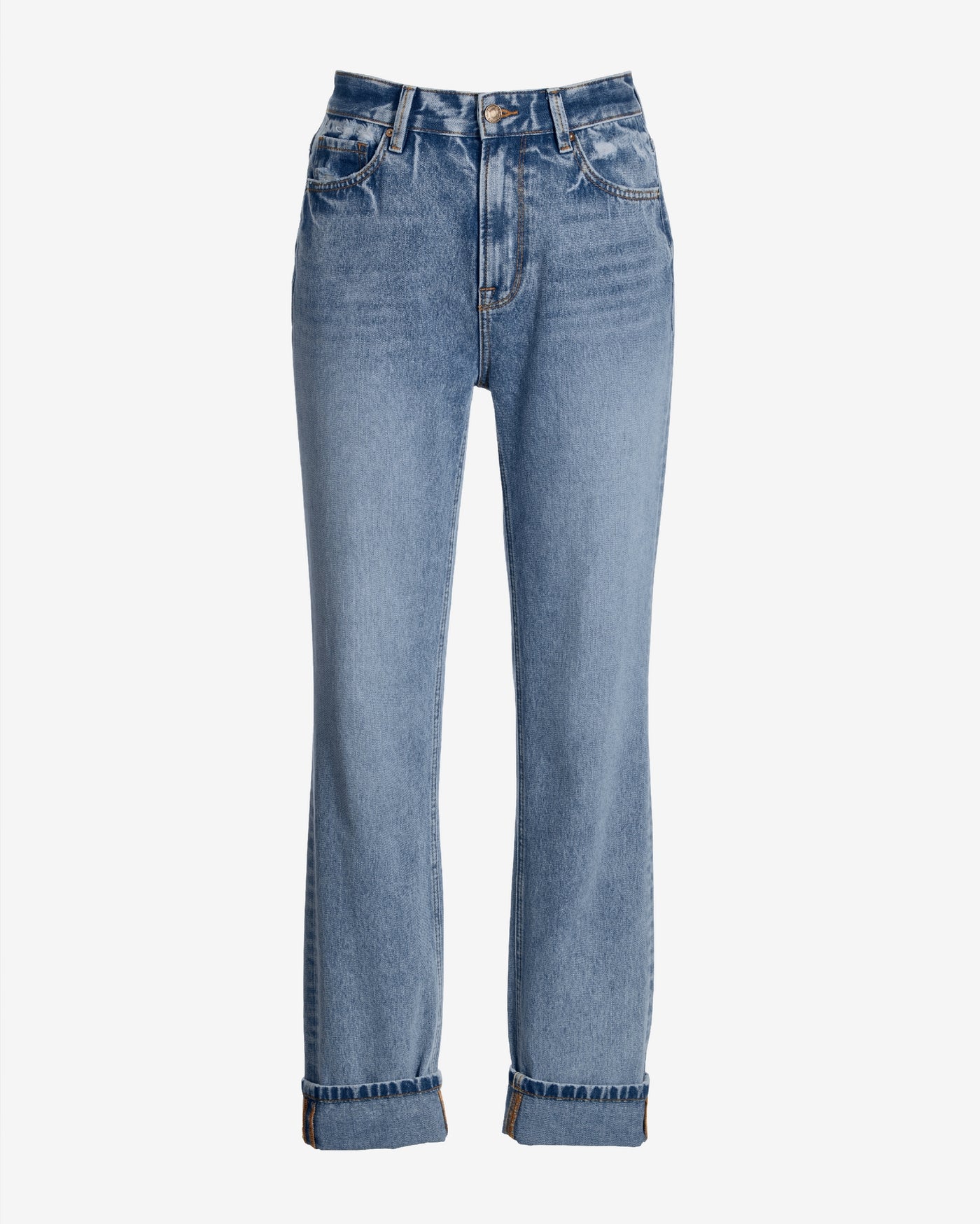 Newport Relaxed Cuffed Jean Medium Wash