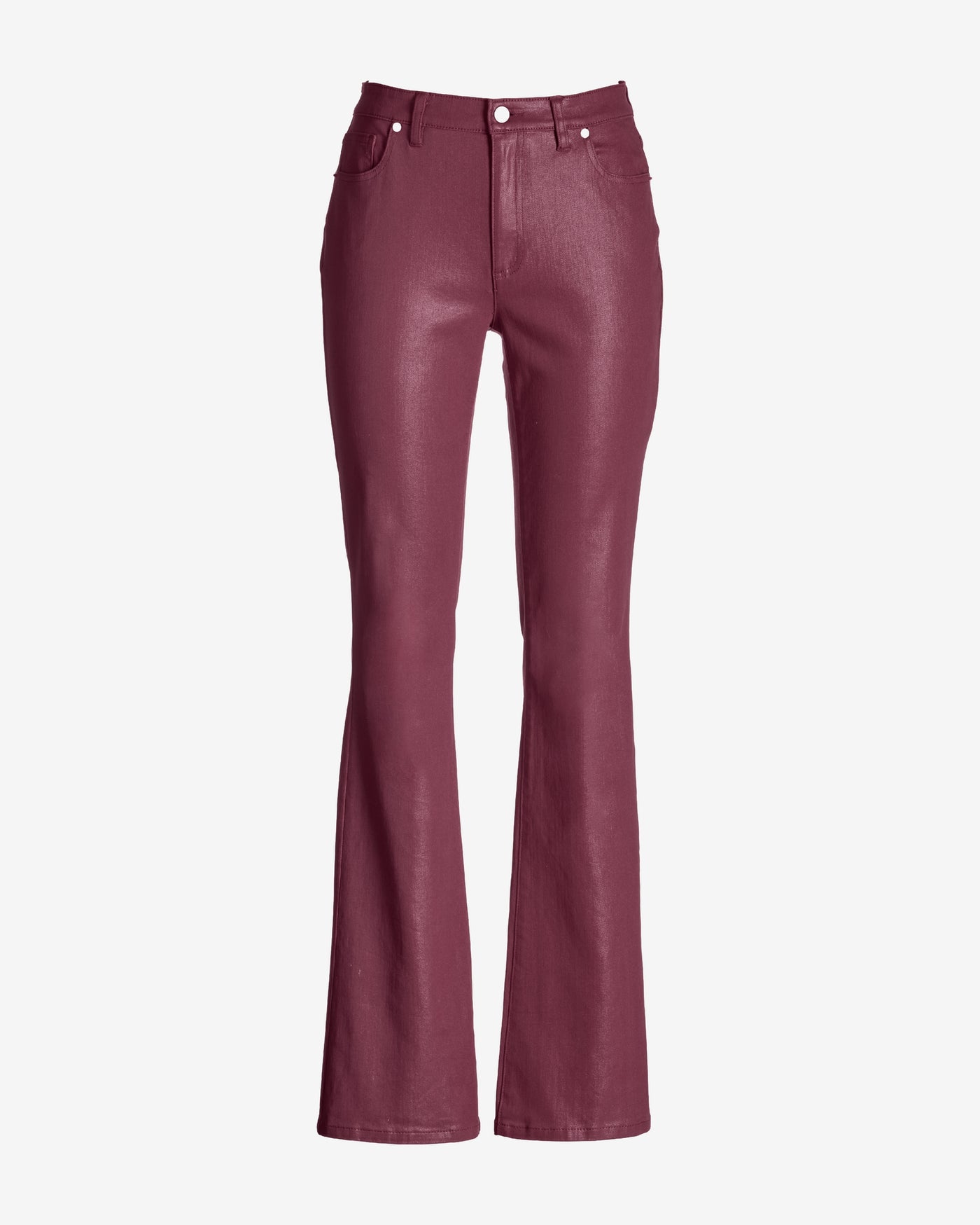 Monterey Coated High Rise Bootcut Jean Wine