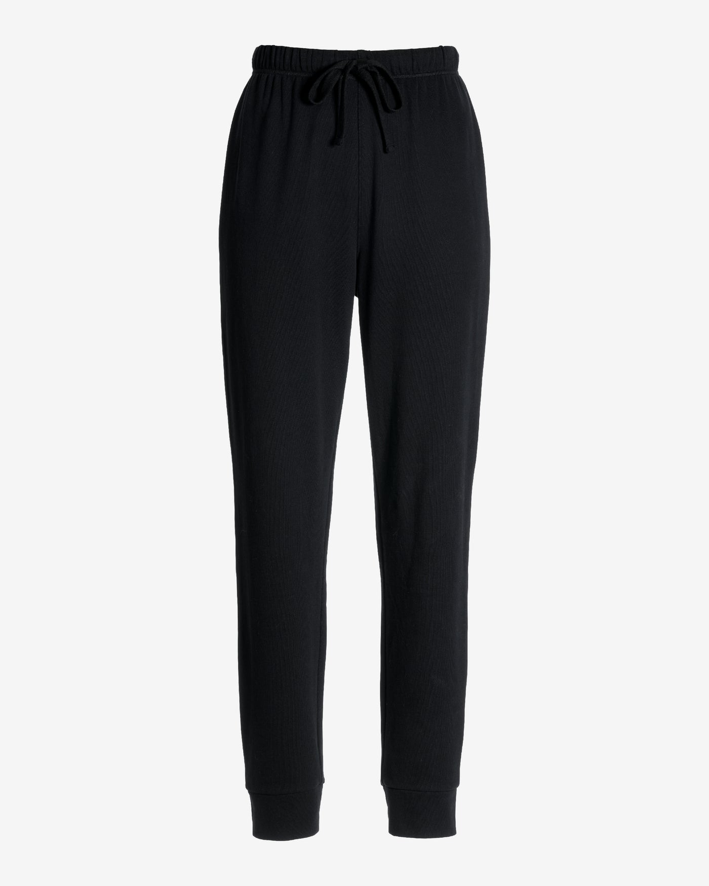 Cotton Comfort Drawstring Pocket Jogger Black