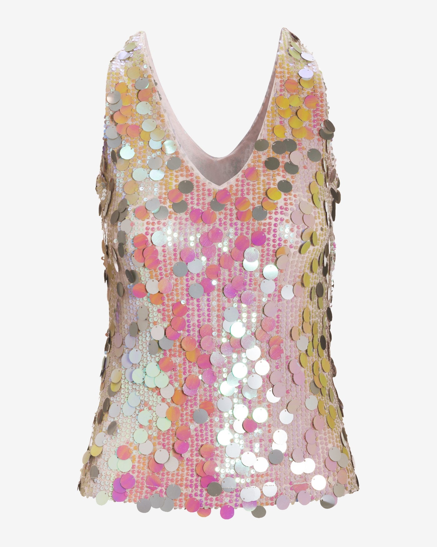 Paillette Sequin Tank Rose Gold