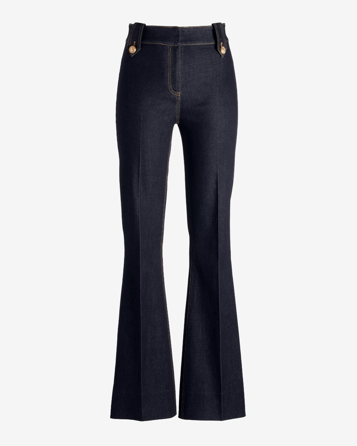 Monterey Crested Button Trouser Jean Dark Rinse