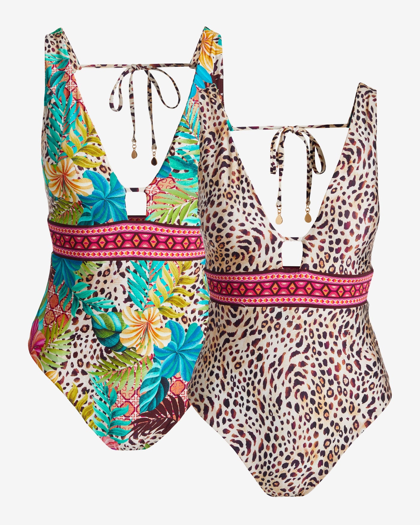 Paradise Heat Plunge One Piece Multi
