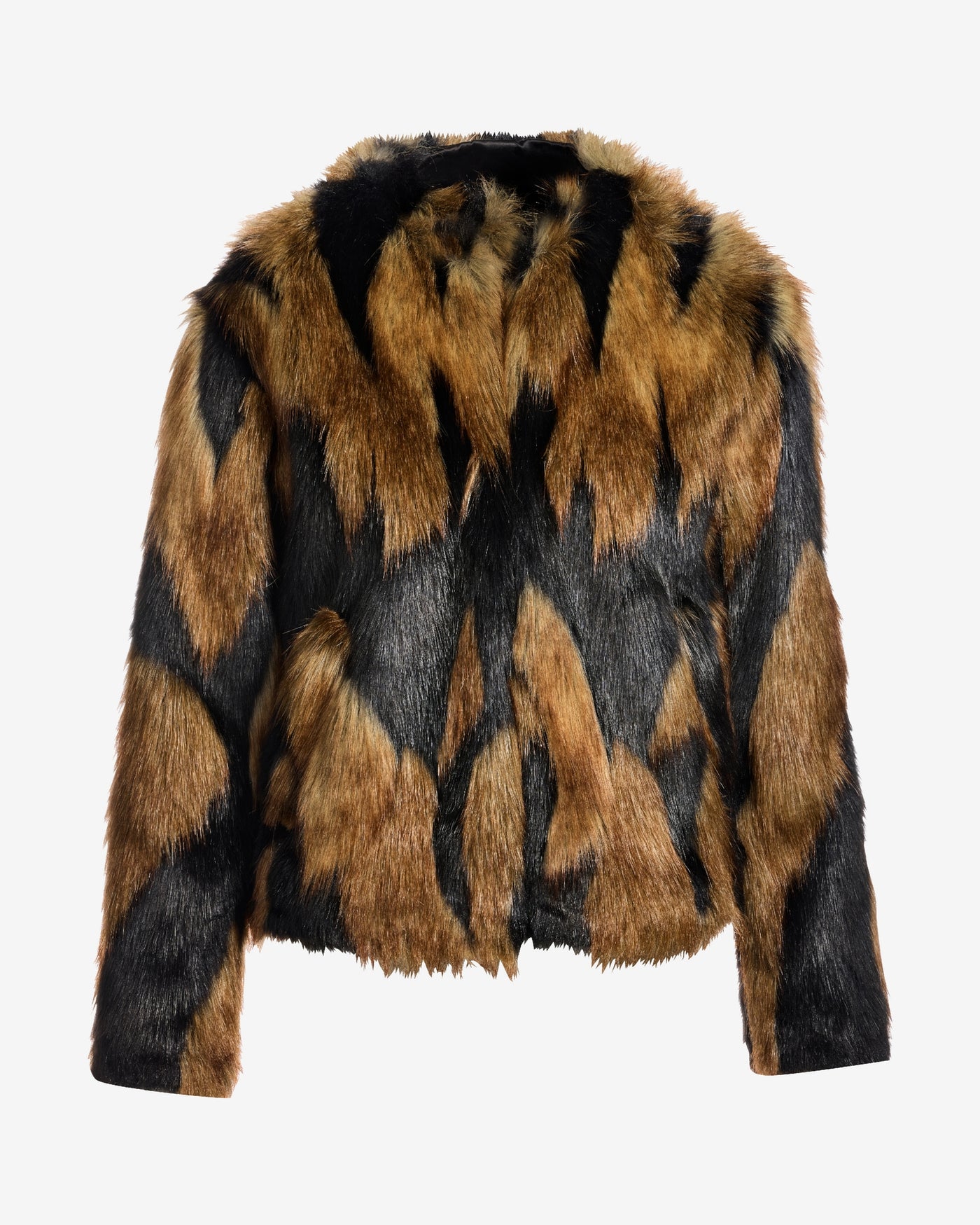Neutral Multicolor Faux Fur Chubby Neutral Multi