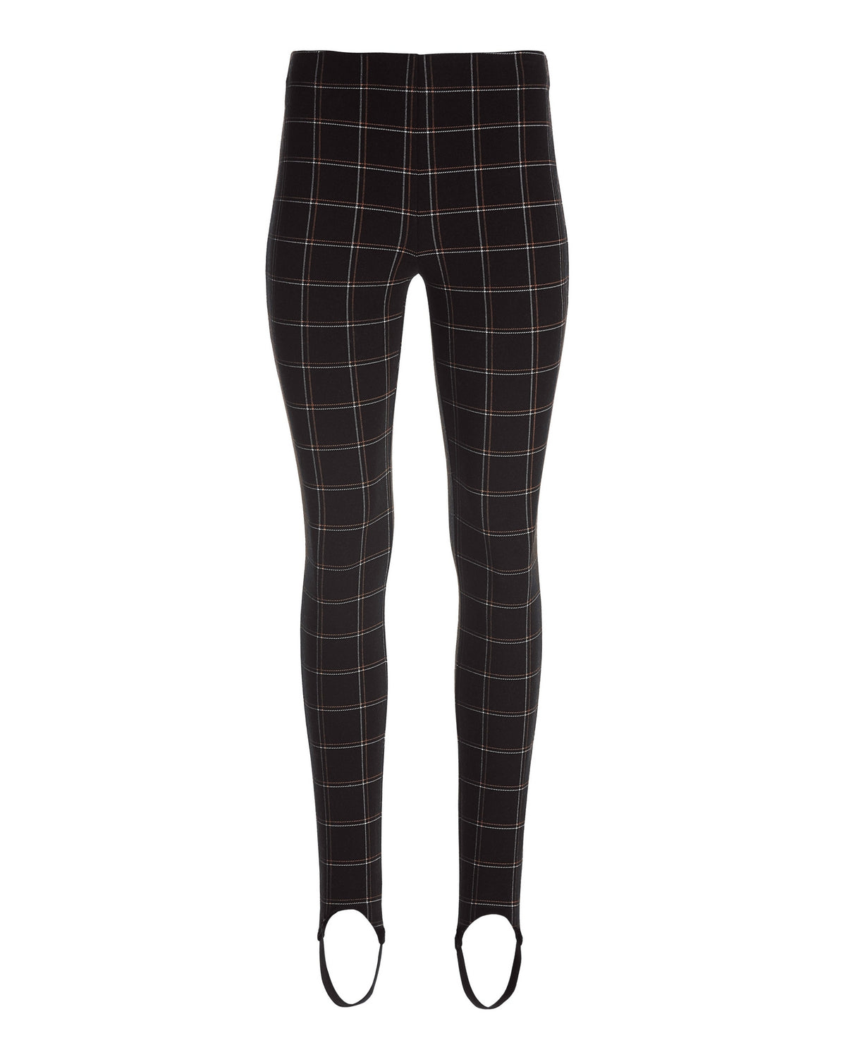 Plaid Stirrup Legging Black Multi