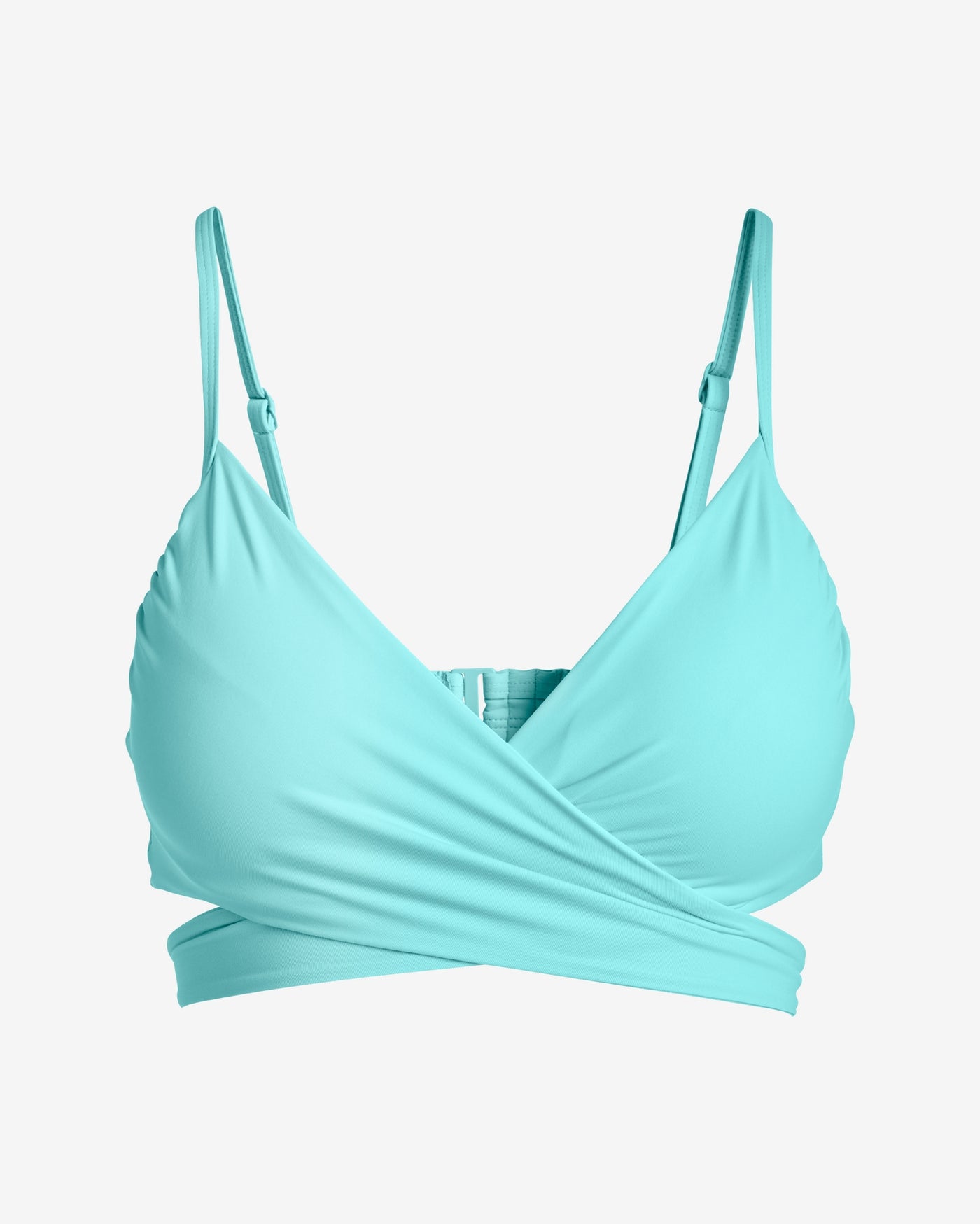 Swim Sense Underwire Wrap Bikini Top Aqua Splash