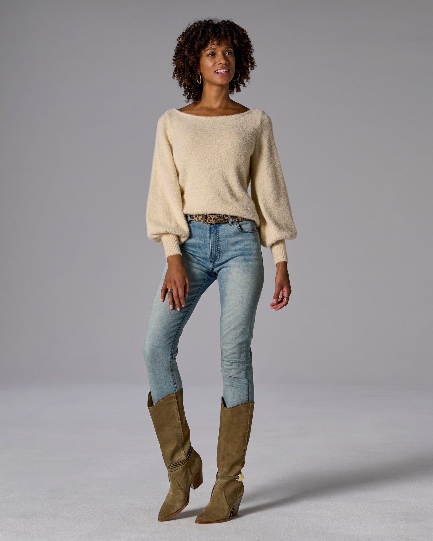 Hardware Western Boot Olive
