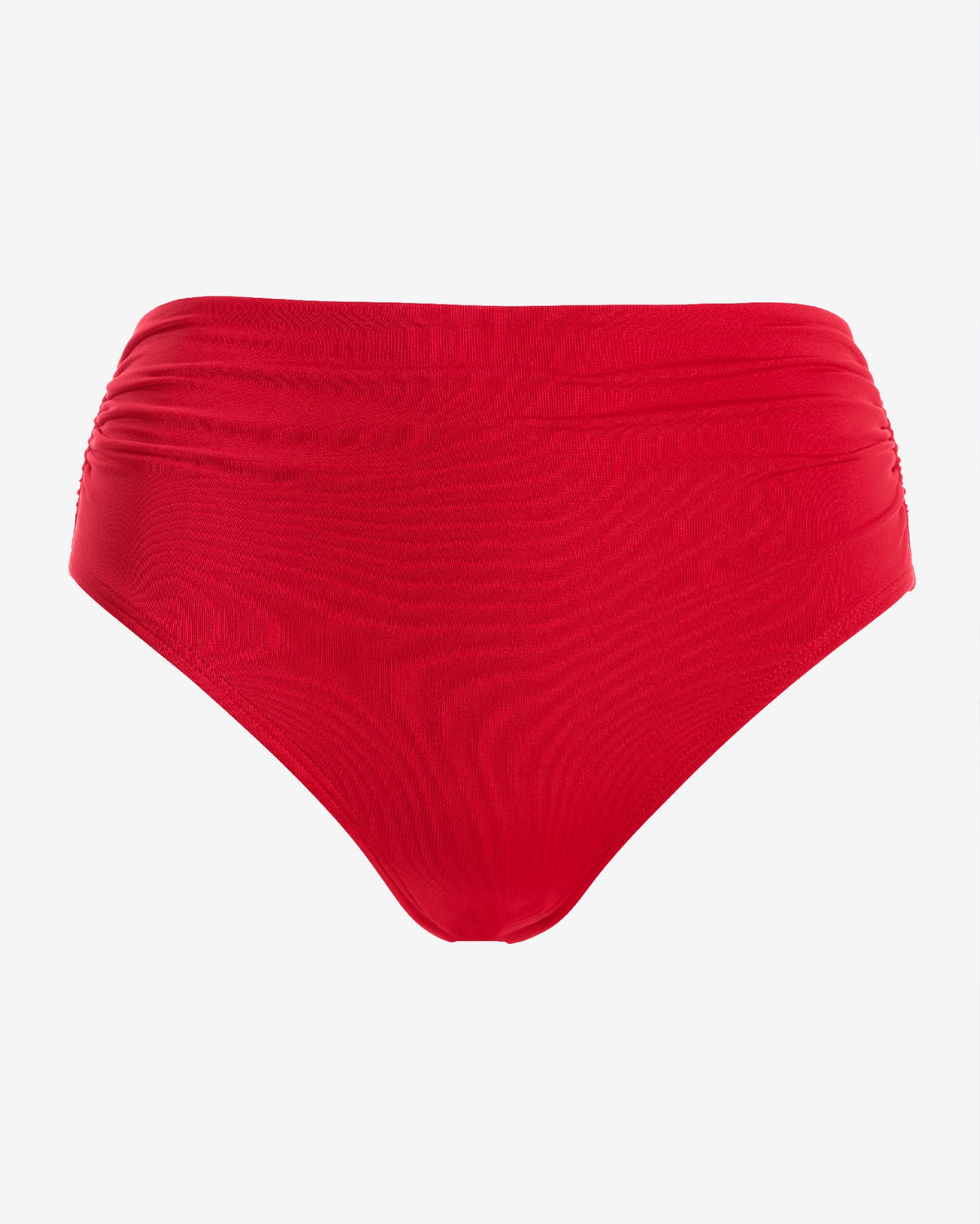 Swim Sense High-Waisted Bikini Bottom Racing Red