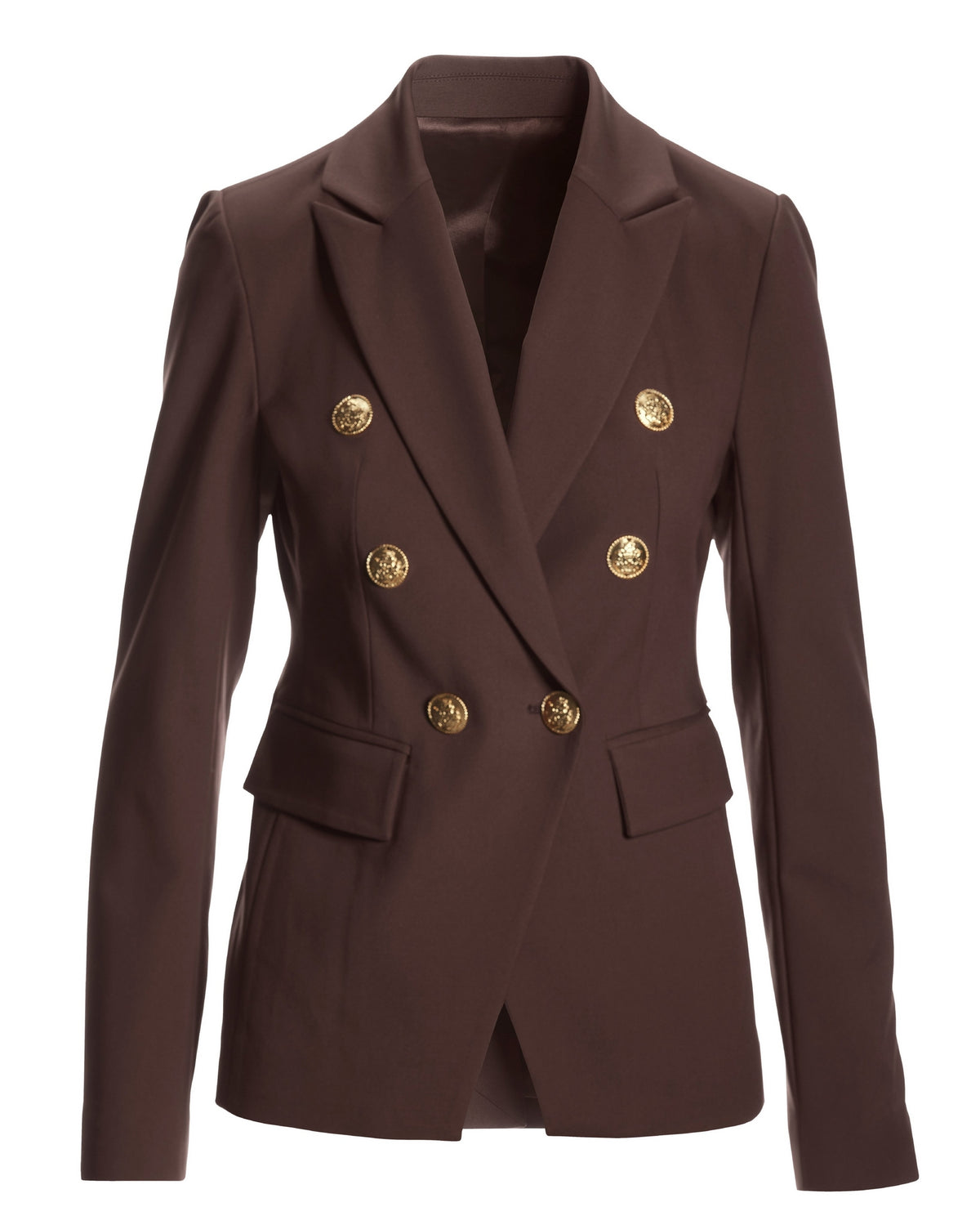 Modern Double-Breasted Blazer Safari Brown
