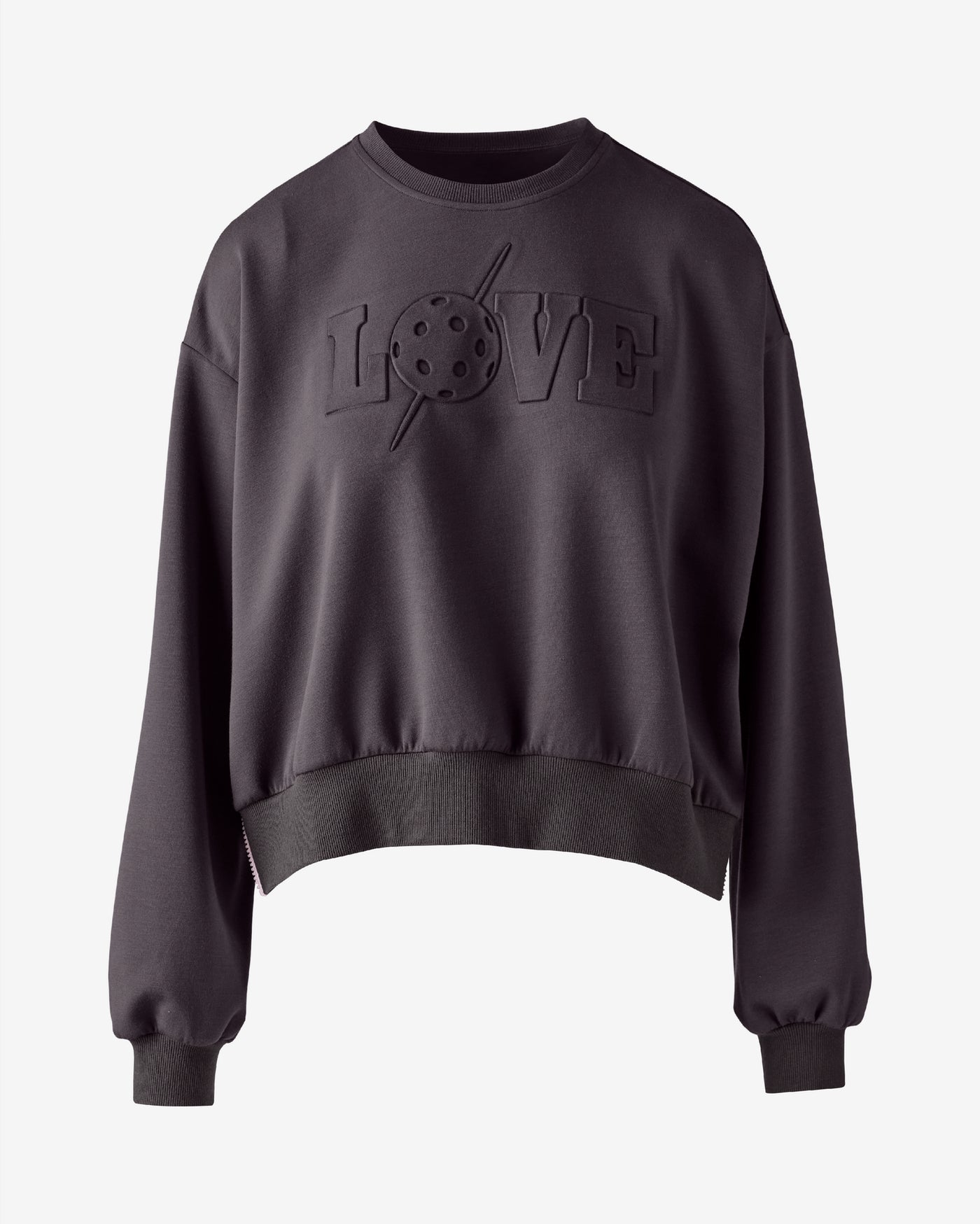 Pickletini x Boston Proper Tricia Zip Sweater Charcoal